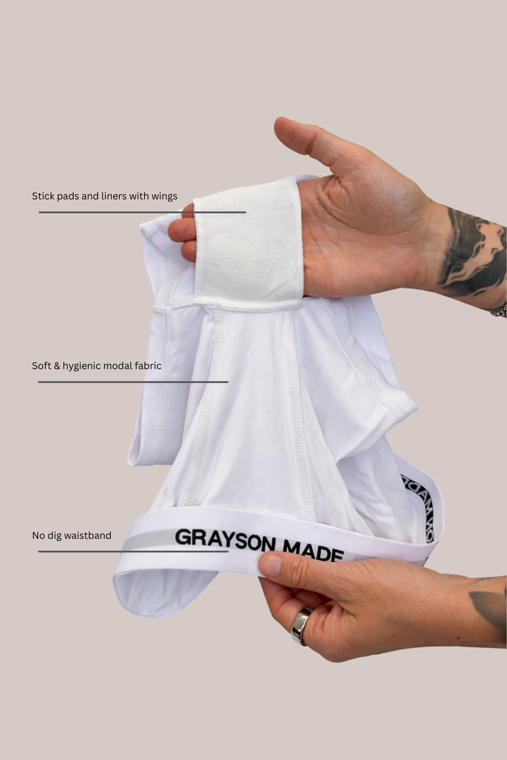 BOXERS WHITE (3 Pack)