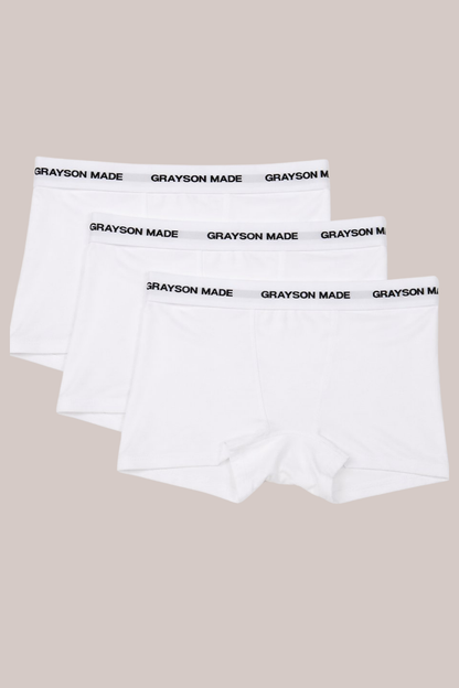BOXERS WHITE (3 Pack)
